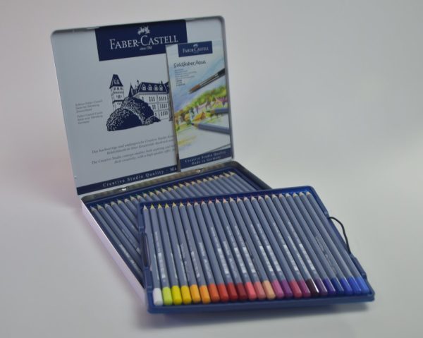 Lapiz de color Acuarelable 24 col. FABER CASTELL GOLD (114624) caja metal