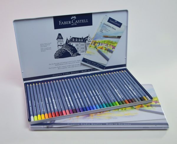 Lapiz de color Acuarelable 36 col. FABER CASTELL GOLD (114636) caja metal