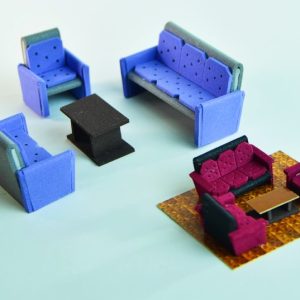Juego de Living esc 1: 50 DR-06 armado artesanal