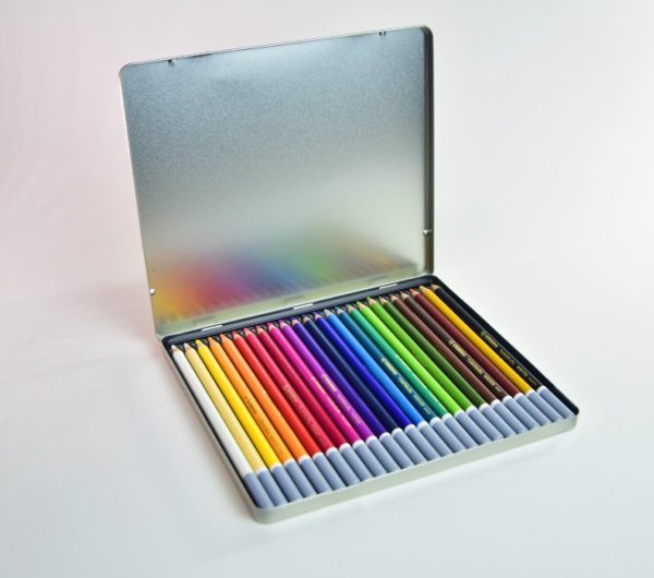 Lápiz de dibujo pastel 24 col. Stabilo Carbothello caja metal - Imagen 2