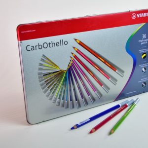 Lápiz de dibujo pastel 36 col. Stabilo Carbothello caja metal