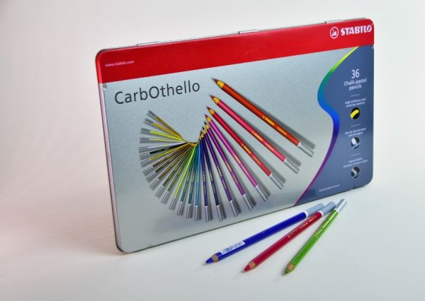 Lápiz de dibujo pastel 36 col. Stabilo Carbothello caja metal