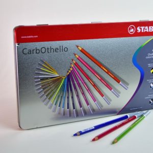 Lapiz de dibujo pastel 48 col. Stabilo Carbothello caja metal