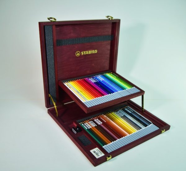 Lápiz de dibujo pastel 60 col. Stabilo Carbothello caja de madera