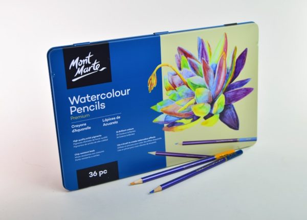 Lápiz de color Acuarelable 36 col. MON MARTE Premiun MPN0113 c/metal