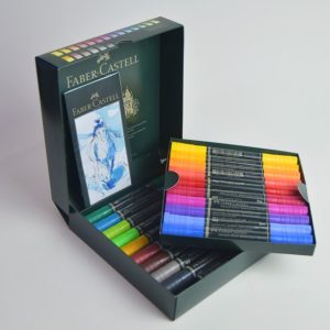 Marcador punta Pincel 20 col. FABER CASTELL Acuarelable 160320 Dos puntas