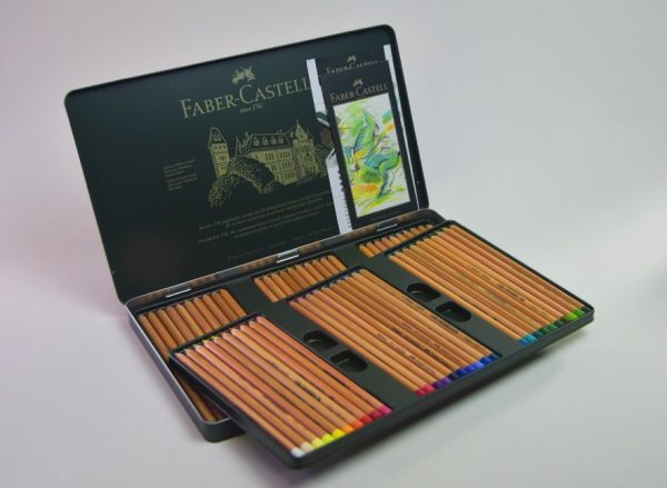 Lápiz de dibujo pastel 60 col. FABER CASTELL Pitt caja metal 112160