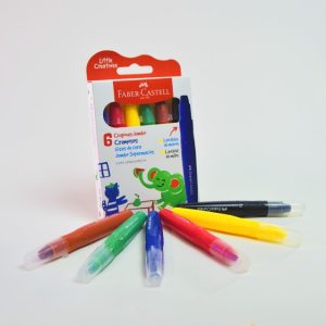 Crayones Faber Castell 6 col. Extra Jumbo Cremoso 224006