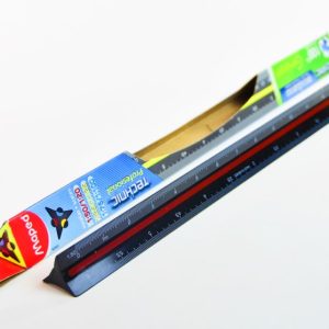 Escalimetro Triangular 30 cms. Maped 24008 de plástico negro 6 esc