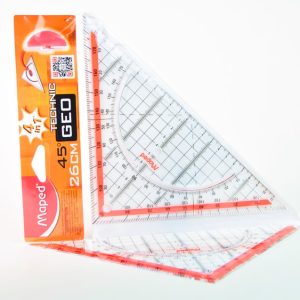 Escuadra MAPED Geométrica 45º 26 cms de 4 func. 028700