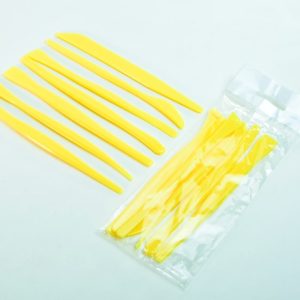 Estecas de 7 pzs de plástico amarillo Pointer.