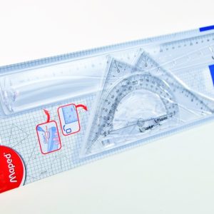 Estuche geométrico de 30 cms. Maped 42767 GEO metric de 4 piezas
