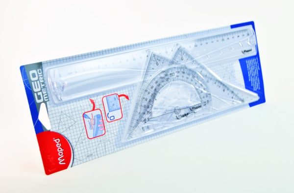 Estuche geométrico de 30 cms. Maped 42767 GEO metric de 4 piezas