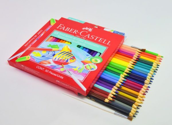 Lápiz de color Acuarelable 48 col. FABER CASTELL Eco lápiz 120248 c/cartón