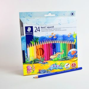 Lápiz de color Acuarelable 24 col. STAEDTLER Noris Club, mina reforzada 144 10NC24