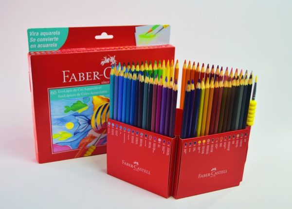Lápiz de color Acuarelable 60 col. FABER CASTELL Eco lápices 120260 c/cartón
