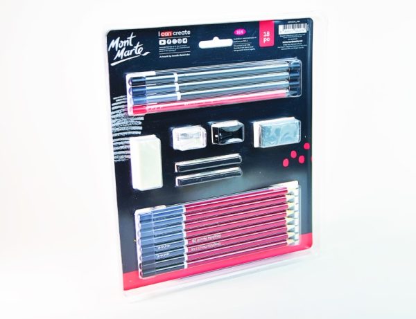 Set para dibujo artístico MON MARTE 18 pzs MPN0039