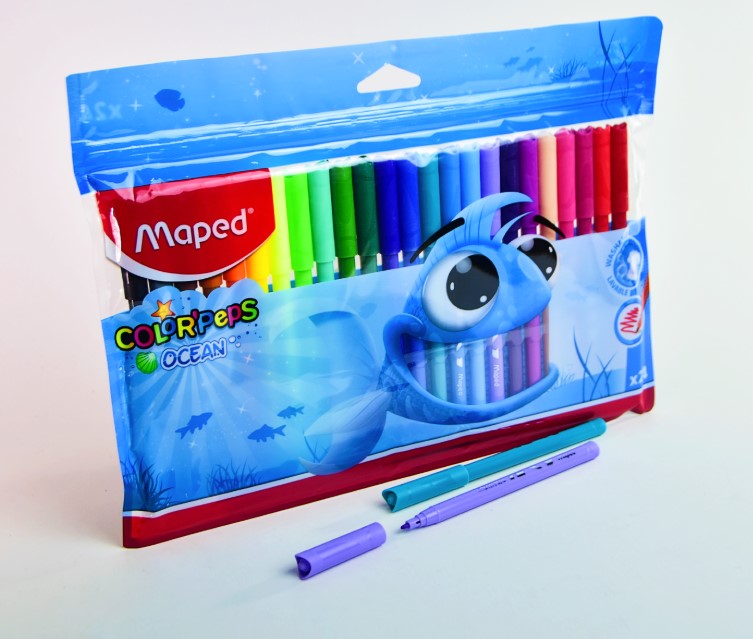 Marcador escolar 24 col MAPED Color Peps Ocean 845722
