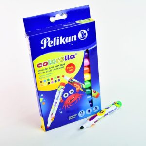 Marcador escolar Grueso 12 col. PELIKAN Colorella c/carton