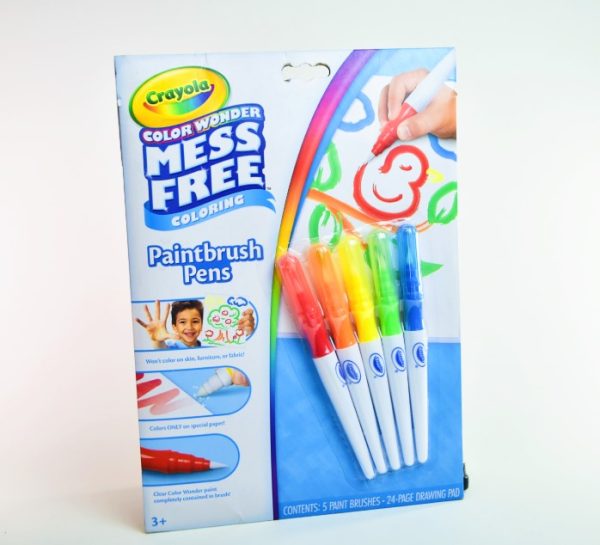 Marcador punta Pincel 5 col. CRAYOLA + 24 hjs p/pintar 752023