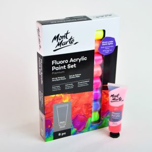 Pintura Acrílica 8 colores MON MARTE Flúor PMFL8361