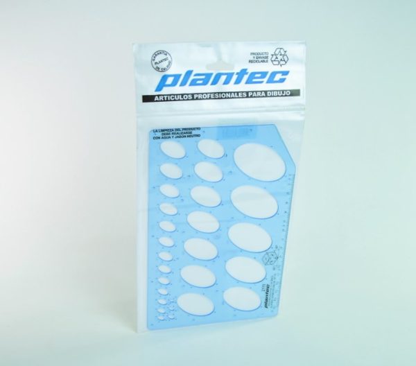 Plantilla de Óvalos PLANTEC Elipses Isométricas (Azul)