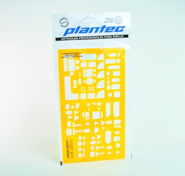 Plantilla PLANTEC Profesional 2128 sanitarios - cocina y lavandería esc. 1: 50
