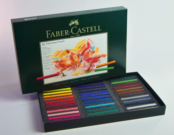 Tiza Pastel Seco 36 col FABER CASTELL Polychromos Alemania 128536 cja. Carton