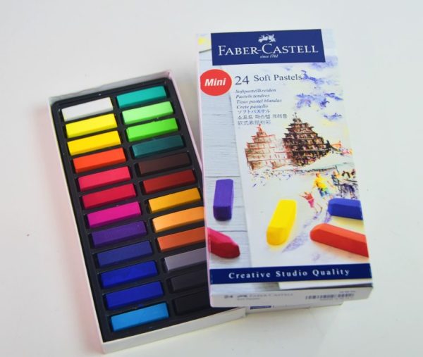 Tiza Pastel Seco 12 col FABER CASTELL SOFT 128312