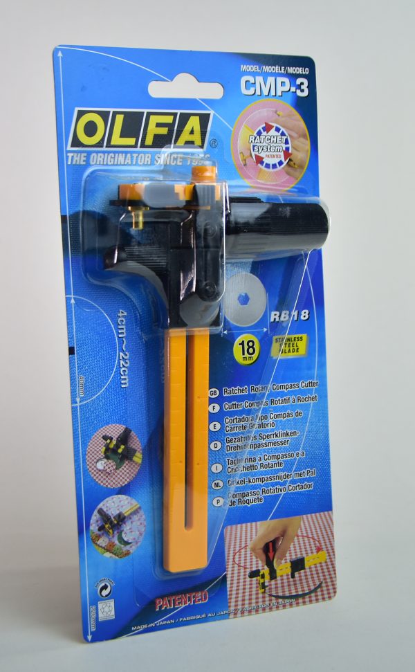 Estilete Compas Olfa CMP-3 4 a 22 cms cuchilla circular