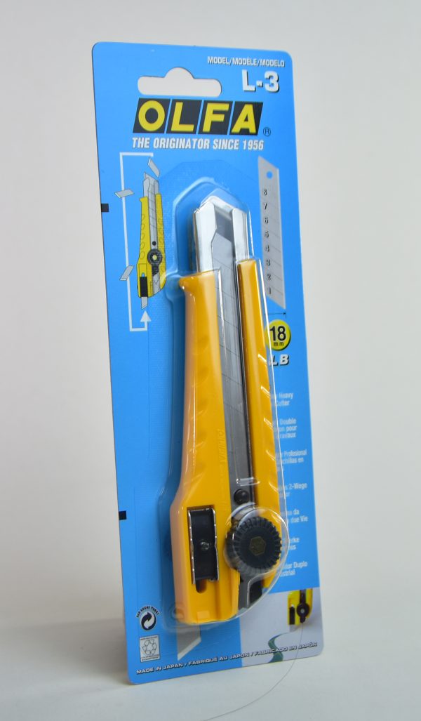 Estilete 18 mm Olfa L-3 doble cuchilla