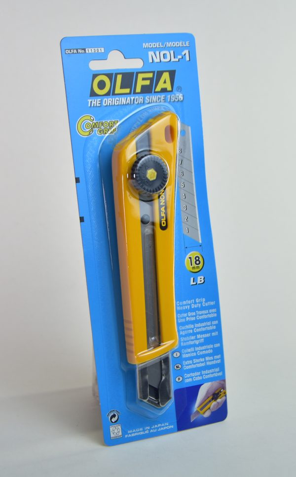 Estilete 18 mm Olfa NOL-1 LB mango antideslizante