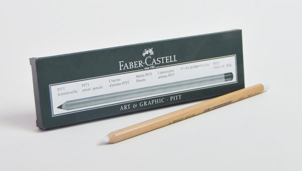 Lápiz de dibujo Blanco Faber Castell Pitt Blando no graso112201