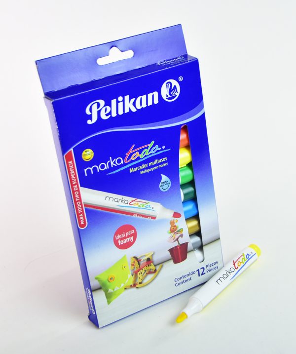 Marcador Metálico 12 col. PELIKAN Markatodo punta gruesa