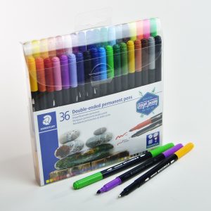 Marcador permanente 36 col STAEDTLER Duo dos puntas 7361 3187 TB36
