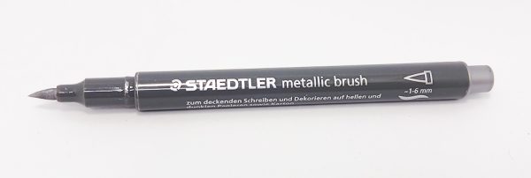 Marcador Metálico Staedtler punta Pincel Plata 8321-81