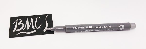 Marcador Metálico Staedtler punta Pincel Plata 8321-81 - Imagen 2