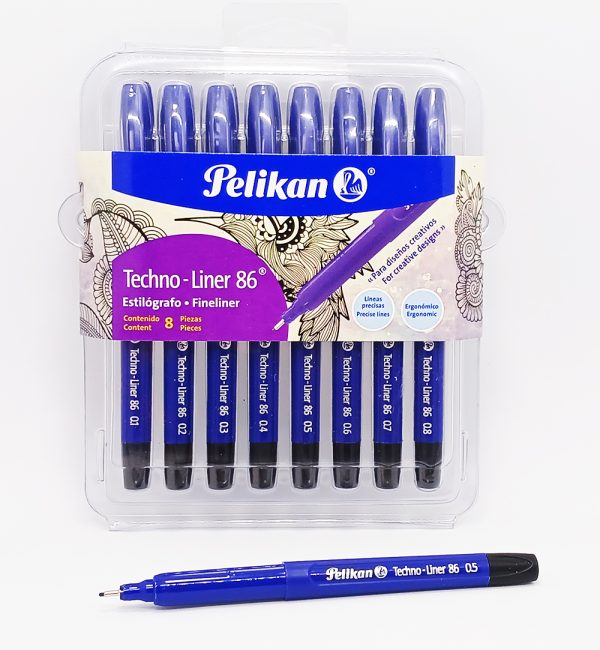 Tiralíneas PELIKAN Tecno Liner 86 Set/8 pzs.