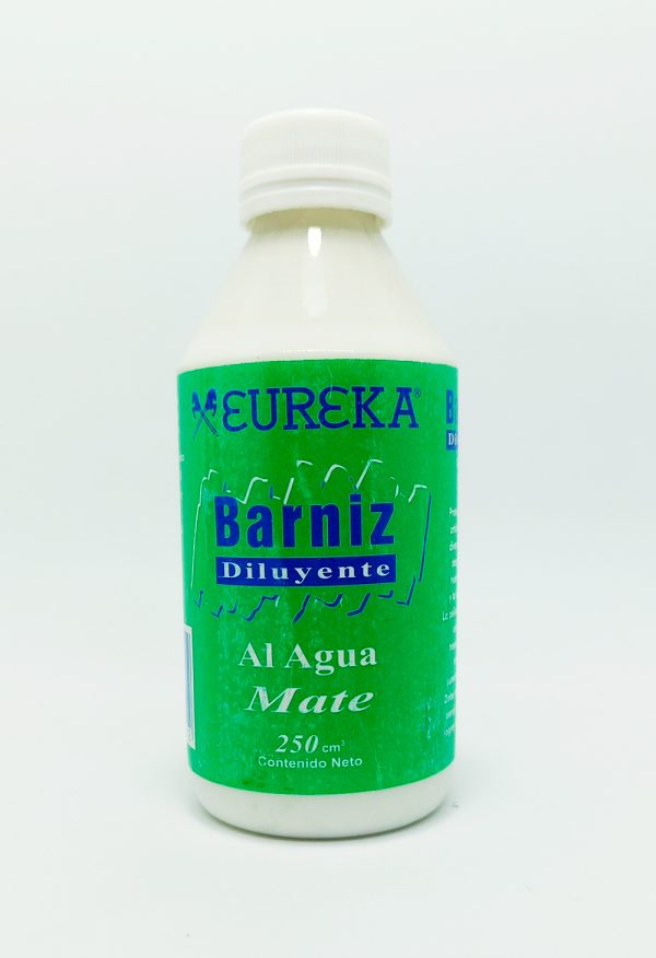 Barniz EUREKA al agua Mate de 250 mls.