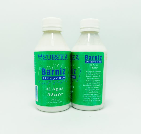 Barniz EUREKA al agua Mate de 250 mls. - Imagen 2