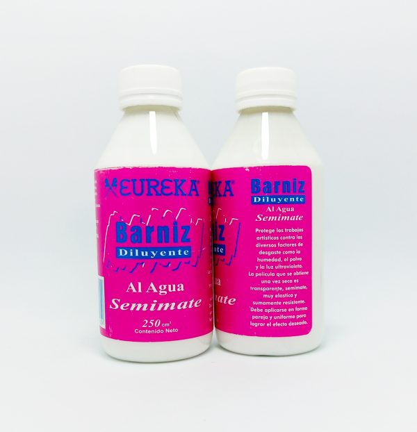 Barniz EUREKA al agua Semi Mate de 250 mls. - Imagen 2