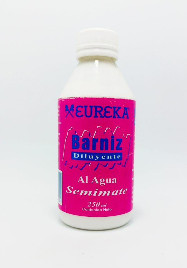Barniz EUREKA al agua Semi Mate de 250 mls.
