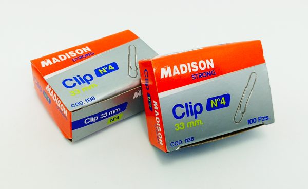 Clips metálico de 33 mm Nº 4 Madison