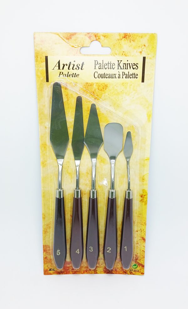 Espátula Metálicas para Oleo Set/5 Knives AR-1-2 - Imagen 2