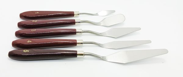 Espátula Metálicas para Oleo Set/5 Knives AR-1-2