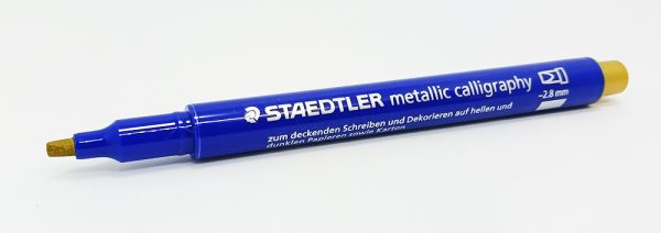 Marcador Metálico STAEDTLER Caligráfico Oro 8325-11 - Imagen 2