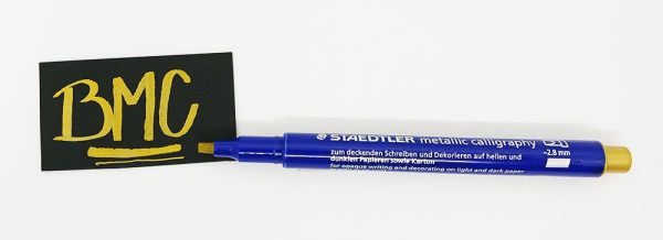 Marcador Metálico STAEDTLER Caligráfico Oro 8325-11 - Imagen 3