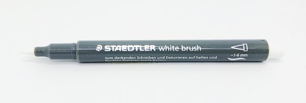 Marcador Metálico Staedtler punta Pincel Blanco 8321-0 - Imagen 2