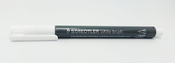 Marcador Metálico Staedtler punta Pincel Blanco 8321-0