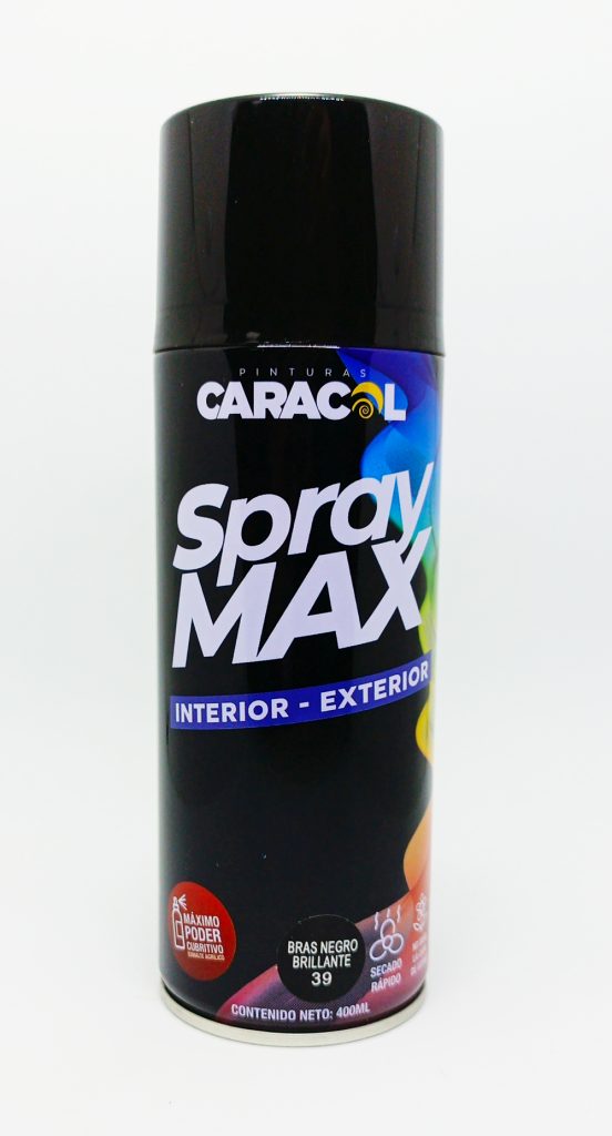 Pintura Aerosol 400 ml con brillo Negro 39